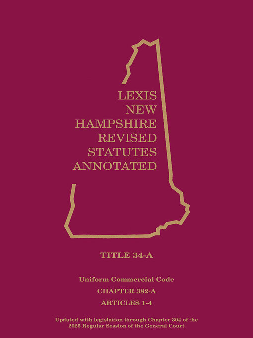 Title details for New Hampshire Revised Statutes Annotated by Publisher's Editorial Staff - Wait list